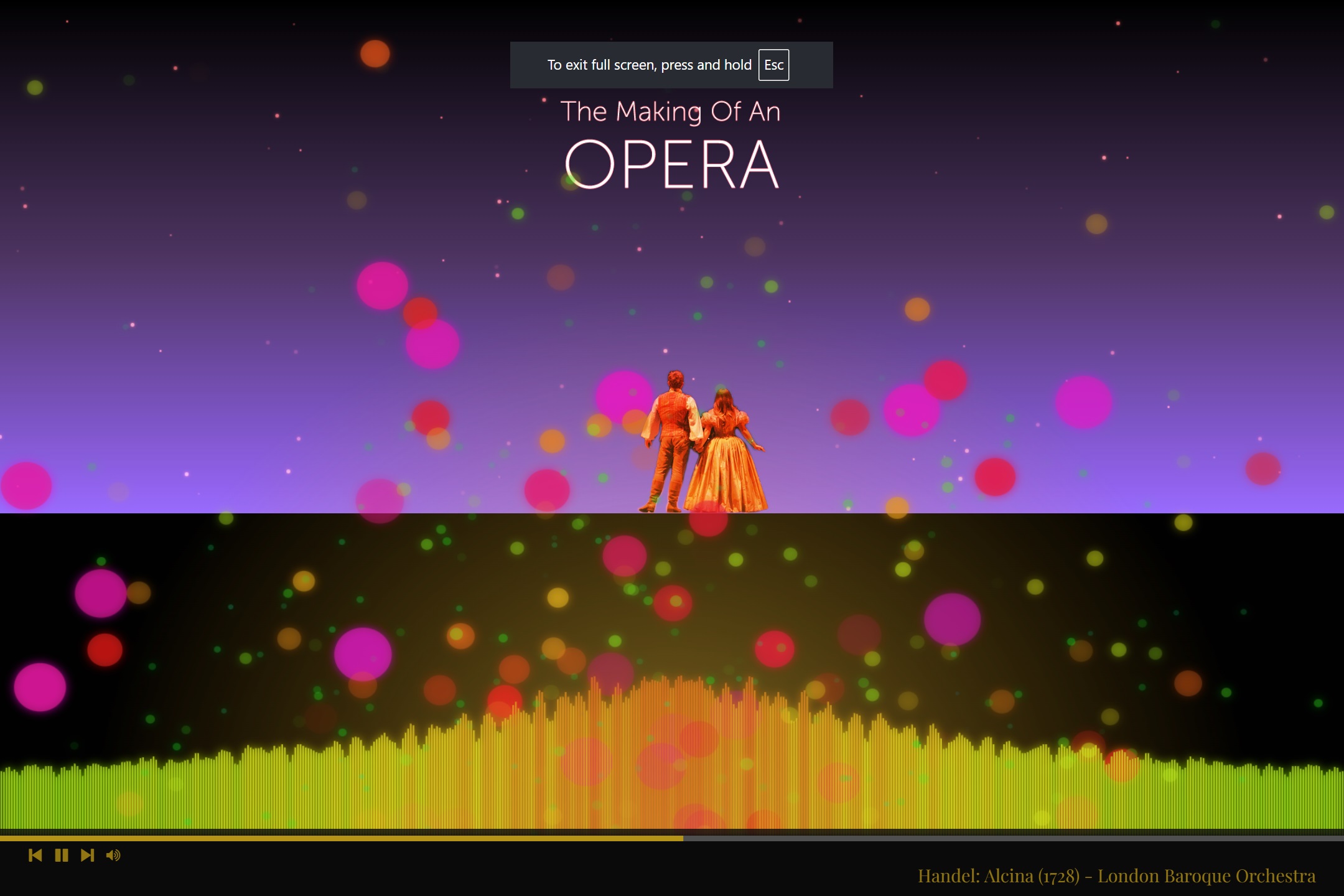Particle Music Player Screenshot